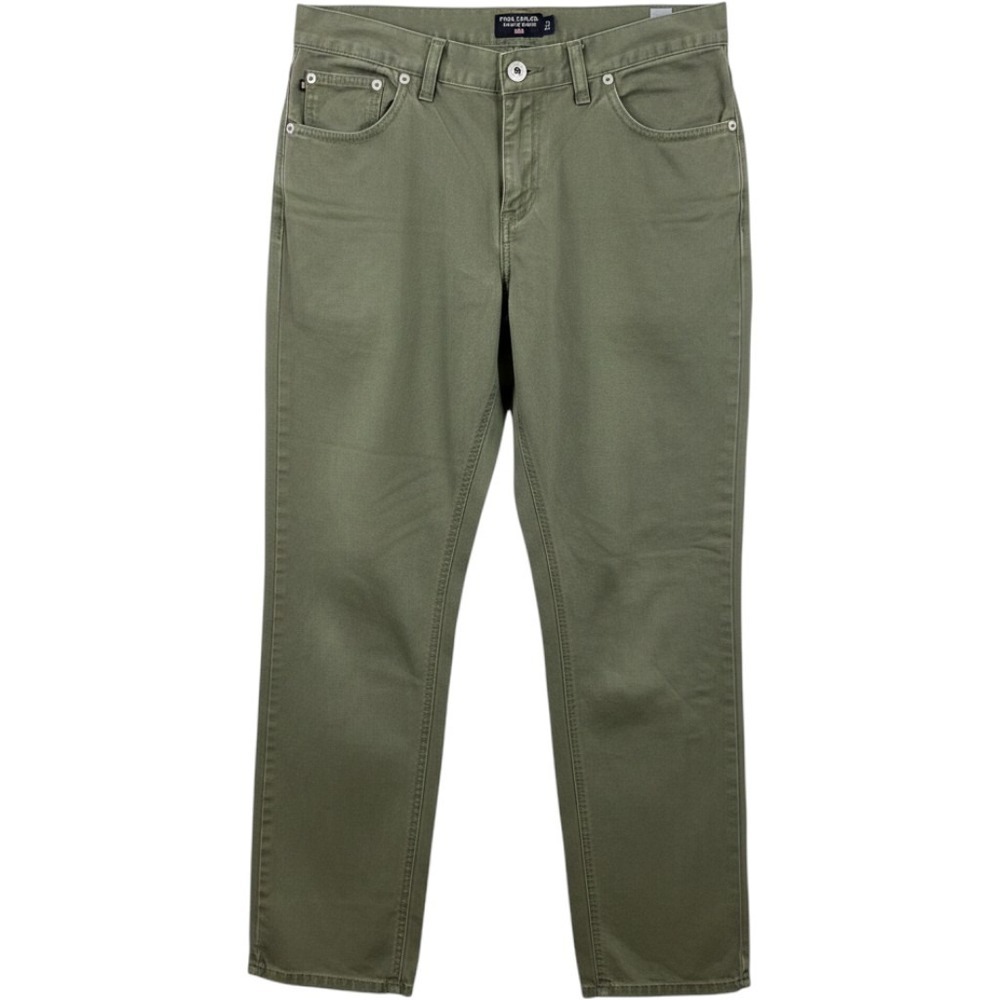 Polo Jeans Co Ralph Lauren Womens 8 Olive Green Cotton Straight Leg Pants 32x30